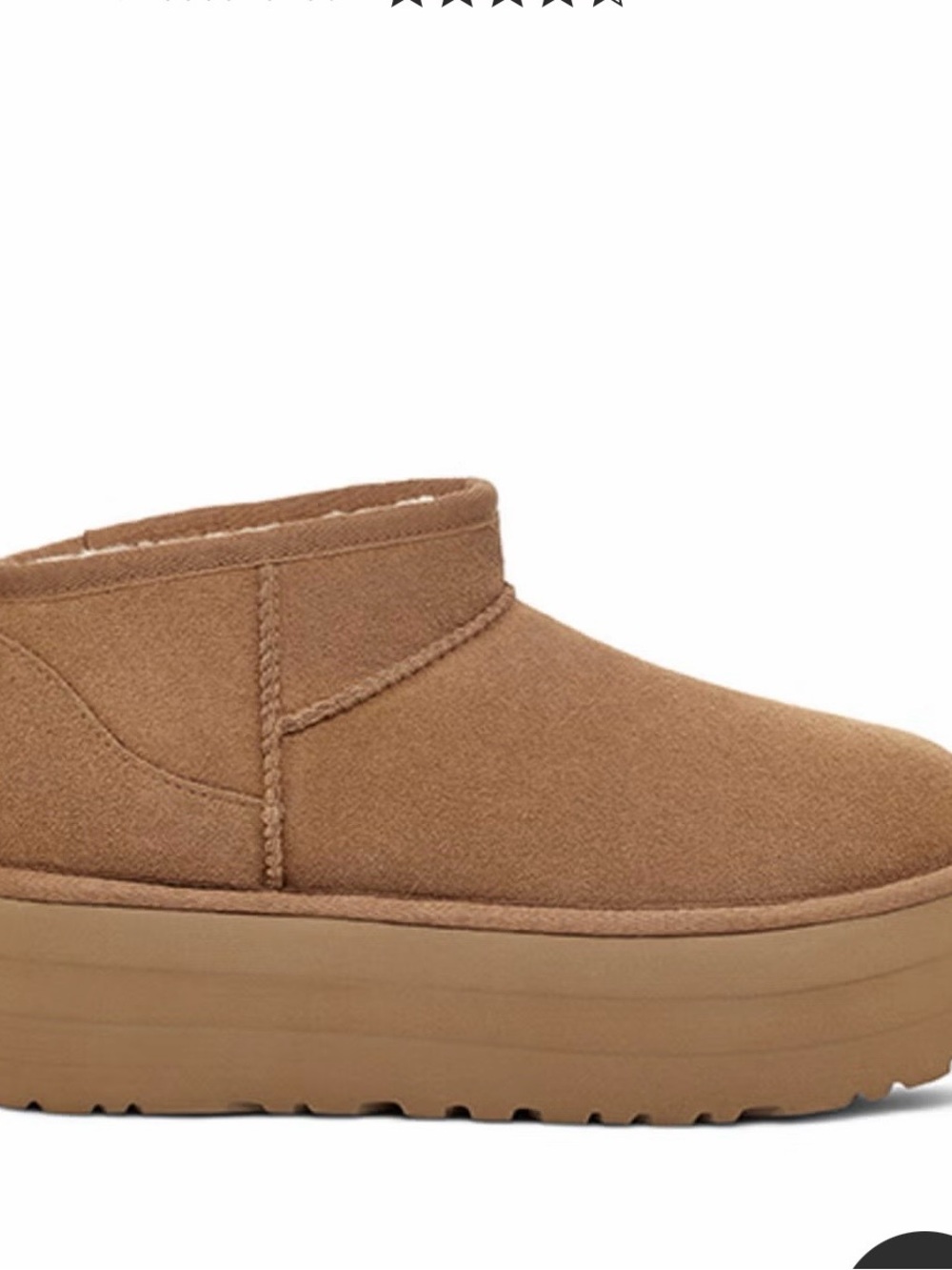 UGG Classic ultra mini platform chestnut boots - Picture 2 of 12